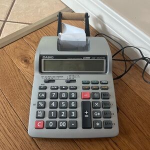 Casio HR-100TM Gray and Black Printing Calculator